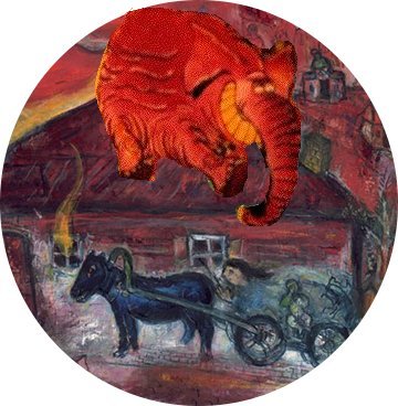 Évanturel voit un démon Chagall